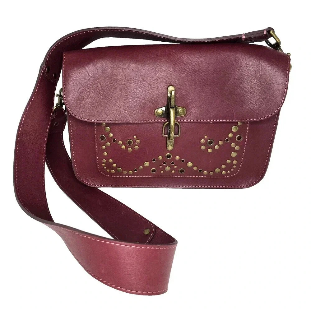 Lucky Brand Maya Crossbody Bag RUBY WINE Shoulder Bag Ivoti Bag MSRP $178.
